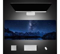 Hixingo Large Mouse Mat, Gaming Mouse Pad, 3D Galaxy Mouse Pad, Mousepad with Stitched Edges, Non-Slip Rubber Base Mouse Pads for Office & Home (800X300X3MM,starry sky 8)