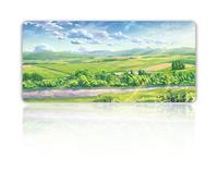 Hixingo Large Mouse Mat, Gaming Mouse Pad, Pastoral Scenery Mouse Pad, Mousepad with Stitched Edges, Non-Slip Rubber Base Mouse Pads for Office Home (1000x500x3mm,Town)