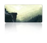 Hixingo Large Mouse Mat, Gaming Mouse Pad, Pastoral Scenery Mouse Pad, Mousepad with Stitched Edges, Non-Slip Rubber Base Mouse Pads for Office Home (900x400x3mm,Forest)