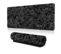 Hixingo Large Mouse Mat, Gaming Mouse Pad, Retro Landscape Mouse Pad, Mousepad with Stitched Edges, Non-Slip Rubber Base Mouse Pads for Office Home (Mountain,700x300x3mm)