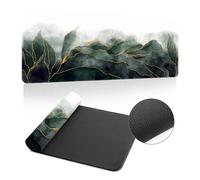 Hixingo Large Mouse Mat, Watercolor Marble Gaming Mouse Pad, Mouse Pad, Mousepad with Stitched Edges, Non-Slip Rubber Base Mouse Pads for Office & Home (600x300x3mm,Dark Slate Gray)