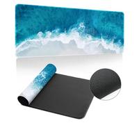 Hixingo Large Mouse Mat, Wonders of the World Gaming Mouse Pad, Mouse Pad, Mousepad with Stitched Edges, Non-Slip Rubber Base Mouse Pads for Office Home (900x400x3mm,Maldives)