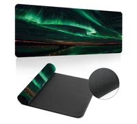 Hixingo Large Mouse Mat, Wonders of the World Gaming Mouse Pad, Mouse Pad, Mousepad with Stitched Edges, Non-Slip Rubber Base Mouse Pads for Office Home (900x400x3mm,Norway)