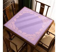 HIxingo Mahjong Mat for Table 31.5"x31.5" Mahjong Table Mat Anti Slip Noise Reduction Rubber Gaming Pad Portable for Board Games Tile Games and Cards (706B Light Purple,1)