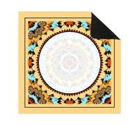 Hixingo Mahjong Mat for Table 31.5"x31.5"Mahjong Table Mat Anti Slip Noise Reduction Rubber Gaming Pad Portable for Board Games, Tile Games and Cards | Solid Color (Yellow 6180,1)