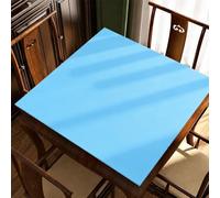 HIxingo Mahjong Mat for Table 31.5"x31.5"Mahjong Table Mat Anti Slip Noise Reduction Rubber Gaming Pad Portable for Board Games, Tile Games and Cards | Solid Color (Duck-egg Blue,1)