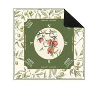 Hixingo Mahjong Mat with Rules for Table 19.7”-35.4” (Olive Branch,35.4”x35.4”)