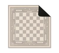 Hixingo Mahjong Mat with Rules for Table Anti Slip Noise (Muted Gray,19.7”x19.7”)