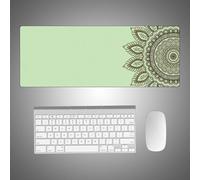 Hixingo Mandala Print Large Mouse Mat, Gaming Mouse Pad, Mouse Pad, Mousepad with Stitched Edges, Non-Slip Rubber Base Mouse Pads for Office & Home (900 * 400 * 3mm,mandala 2)