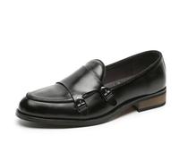Hixingo Mens Dress Shoes Size 6.5-11.5 UK, Formal Shoes for Men Without Lace Classic Casual Slip On Loafers Comfort Breathable for Suit, Wedding, Business, Driving (10.5,3025 Black)
