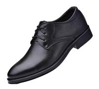 Hixingo Mens Dress Shoes Size 6.5-12 UK, Formal Shoes for Men Without Lace Classic Casual Slip On Loafers Comfort Breathable for Suit, Wedding, Business, Driving (2069 Black,8)