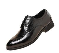 Hixingo Mens Dress Shoes Size 6-9.5 UK, Formal Shoes for Men Without Lace Classic Casual Slip On Loafers Comfort Breathable for Suit, Wedding, Business, Driving (8.5,1685-3 Black)