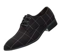 Hixingo Mens Slip on Formal Dress Shoes, Men Business Breathable Moccasins Flats Shoes, Loafers Casual Driving Sneakers Comfort Leather Fashion Walking for All-Day Wear (K33 Black,11)