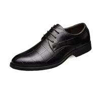Hixingo Mens Slip on Formal Dress Shoes, Men Business Breathable Moccasins Flats Shoes, Loafers Casual Driving Sneakers Comfort Leather Fashion Walking for All-Day Wear (221#Black,11)