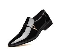 Hixingo Mens Slip on Formal Dress Shoes, Men’s Classic Breathable Moccasins Flats Shoes, Loafers Casual Driving Sneakers Comfort Leather Fashion Walking for All-Day Wear (686# Black,12)