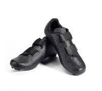 Hixingo Mens Womens Cycling Shoes, Breathable Lightweight Road Bike Footwear, Hook & Loop Non-Slip Comfortable Bicycle Sneakers, Universal Compatibility with SPD-SL Look Delta Cleats (Black,8)