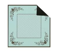 Hixingo Minimalist Mahjong Mat for Square Table 19.7”-35.4” (Duck-egg blue,19.7”x19.7”)