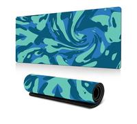 Hixingo Multicolor Swirl Large Mouse Mat, Gaming Mouse Pad, 3D Mouse Pad, Mousepad with Stitched Edges, Non-Slip Rubber Base Mouse Pads for Office & Home (700 * 300 * 3mm,Vortex 10)