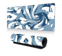 Hixingo Multicolor Swirl Large Mouse Mat, Gaming Mouse Pad, 3D Mouse Pad, Mousepad with Stitched Edges, Non-Slip Rubber Base Mouse Pads for Office & Home (700 * 300 * 3mm,Vortex 4)