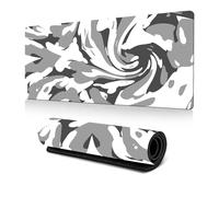 Hixingo Multicolor Swirl Large Mouse Mat, Gaming Mouse Pad, 3D Mouse Pad, Mousepad with Stitched Edges, Non-Slip Rubber Base Mouse Pads for Office & Home (1000 * 500 * 3mm,Vortex 6)