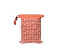 Hixingo Nordic Animal Print Wet Bag,Large Waterproof Wet Dry Bag, Reusable Nappy Stuff Sack with Double Zipper Pockets,Children's Items Dry Sack,for Clothes,Swimming,Travel (Red,1 Piece)