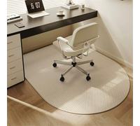 Hixingo Office Chair Mat for Carpeted and Hardwood Floors, Non-Slip Rolling Chair Desk Rug TPE Carpet Floor Protecto-Easy Glide (Grey Line,120 * 100cm)
