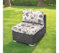 Hixingo Outdoor Cushion Covers Waterproof Replacement for Garden Patio Furniture Rattan Seat/Couch/Chair Cushions, 1PCS Plant Elegance Printed Soft Stretch Outdoor Furniture Cover (Classic,M)