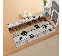 Hixingo Pet Food Mat, Absorbent Quick Dry Pet Feeding Mat with Non-Slip, No Stains Dog Cat Placemat Dog Bowl Food and Water Bowl for Messy Drinkers Floors -Wood Grain (Brown,60x90cm)