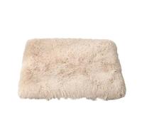 Hixingo Plush Warmth Dog Bed for Medium Small Puppy Kitten, Anti AnXiety Cat Bed, Removable Washable Dog Mat, Soft Fluffy Mat for Cat for Living Room,Bedroom,Balcony (Beige,L75xW50xH10cm)