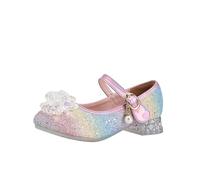 Hixingo Princess Shoes for Girls Size 8.5-13, Flowers Princess Dress Up Shoes Girls Shiny Mary Jane Heels for 2-10 Years Toddlers Kids, Banquets, Birthday Parties, Cosplay Fancy (Unicorn,12.5)