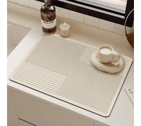 Hixingo Quick Drying Dish Drying Mat, Absorbent Draining Board Mats Line Coffee Mat, Non-Slip Draining Mat for Kitchen Diatomaceous Dish Drainer Mat (30x40cm,Geometry)