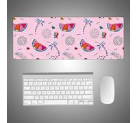 Hixingo Rainforest Large Mouse Mat, Gaming Mouse Pad, Mouse Pad, Mousepad with Stitched Edges, Non-Slip Rubber Base Mouse Pads for Office & Home (900 * 400 * 3mm,watermelon)