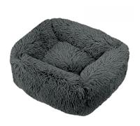 Hixingo Rectangle Dog Bed for Medium Small Puppy Kitten, Fluffy Anti AnXiety Cat Bed, Machine Washable Dog Mat, Fluffy Comfortable Mat for Cat for Living Room, Bedroom, Balcony (Dark Gray,S)