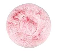 Hixingo Round Dog Bed for Medium Small Puppy Kitten, Classic Gradient Fluffy Anti AnXiety Cat Bed, Machine Washable Dog Mat, Comfortable Mat for Cat for Living Room, Bedroom (Pink,40cm)
