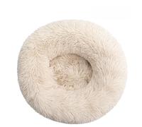 Hixingo Round Dog Bed for Medium Small Puppy Kitten, Fluffy Anti AnXiety Cat Bed, Machine Washable Dog Mat, Fluffy Comfortable Mat for Cat for Living Room, Bedroom, Balcony (Beige,50cm)