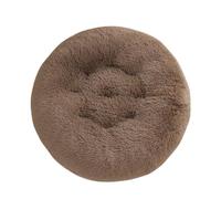 Hixingo Round Warmth Dog Bed for Medium Small Puppy Kitten, Anti AnXiety Cat Bed, Winter Washable Dog Mat, Soft Fluffy Plush Mat for Cat for Living Room,Bedroom,Balcony (Khaki,50cm)