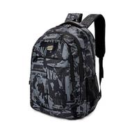 Hixingo School Backpack Causal Travel School Bags Womens Mens 16 Inch Backpack for Teenage Boys Girls Lightweight Rucksack Bookbag to School, College, Travel, Work (Black,46x32x15cm)