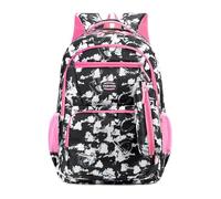 Hixingo School Backpack Causal Travel School Bags Womens Mens 16 Inch Backpack for Teenage Boys Girls Lightweight Rucksack Bookbag to School, College, Travel, Work (Black,47x32x20cm)