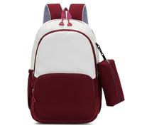 Hixingo School Backpacks for Kids Girls Boys, Character Print Liqhtweight Backpacks Children for 4-10 Years Old Breathable Travel Book Bag Toddler School Rucksack (30x19x44cm,Red)