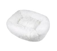 Hixingo Simplicity Dog Bed for Medium Small Puppy Kitten, Fluffy Anti AnXiety Cat Bed, Machine Washable Dog Mat, Fluffy Comfortable Mat for Cat for Living Room, Bedroom, Balcony (White,M)