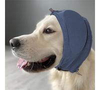 Hixingo Snood for Dogs Ears, Neck and Ear Warme for Cat, Pet Earmuff Protector for Puppy and Kittens Wearing in Bathing Grooming Waterproof Reducing Noise Helps Calm (M,【Blue】)