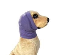 Hixingo Snood for Dogs Ears, Neck and Ear Warme for Cat, Pet Earmuff Protector for Puppy and Kittens Wearing in Bathing Grooming Reducing Noise Helps Calm (M,Light purple)
