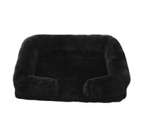 Hixingo Solid Color Dog Bed for Medium Small Puppy Kitten,Anti AnXiety Cat Bed, Machine Washable Dog Mat,Fluffy Comfortable Mat for Cat for Living Room,Bedroom,Balcony (Black,XL(105x65x20cm))