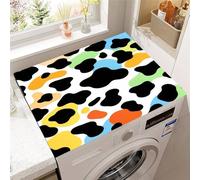 Hixingo Taches de Vache 3D Housse de Machine à Laver, Antidérapant Tapis de Protection Pour Plan de Travail Machine à Laver et Seche Linge Anti-Poussière Protection (Style 4,60x60cm)