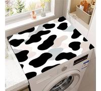 Hixingo Taches de Vache 3D Housse de Machine à Laver, Antidérapant Tapis de Protection Pour Plan de Travail Machine à Laver et Seche Linge Anti-Poussière Protection (Style 2,30x40cm)