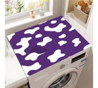 Hixingo Taches de Vache 3D Housse de Machine à Laver, Antidérapant Tapis de Protection Pour Plan de Travail Machine à Laver et Seche Linge Anti-Poussière Protection (Style 3,40x60cm)