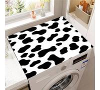 Hixingo Taches de Vache 3D Housse de Machine à Laver, Antidérapant Tapis de Protection Pour Plan de Travail Machine à Laver et Seche Linge Anti-Poussière Protection (Style 7,50x60cm)