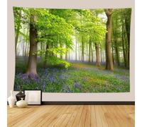 Hixingo Tapestry Wall Hanging, Green Woods Print Aesthetic Tapestries Wall Art Nature Towel Blanket Decoration Wall for Home Bedroom Dorm Living Room Décor (grassland 7,180 * 230cm)