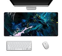 Hixingo Technology Watercolor Mouse Mat, Gaming Mouse Pad, Mouse Pad, Mousepad with Stitched Edges, Non-Slip Rubber Base Mouse Pads for Office & Home (900 * 400 * 3mm,painting)