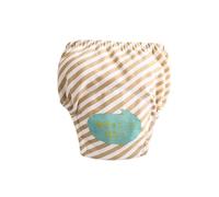 Hixingo Toddler Potty Training Pants Girls Boys, Reusable Toilet Training Pants for 1-3 Years Children Underwear Children Soft Absorbent Underwear Washable (Brown Stripes,L: 100)